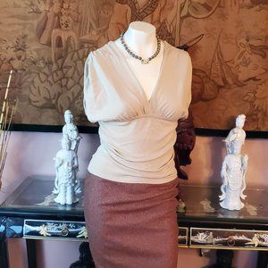 Gorgeous Valentino  Beige Sleeveless Top